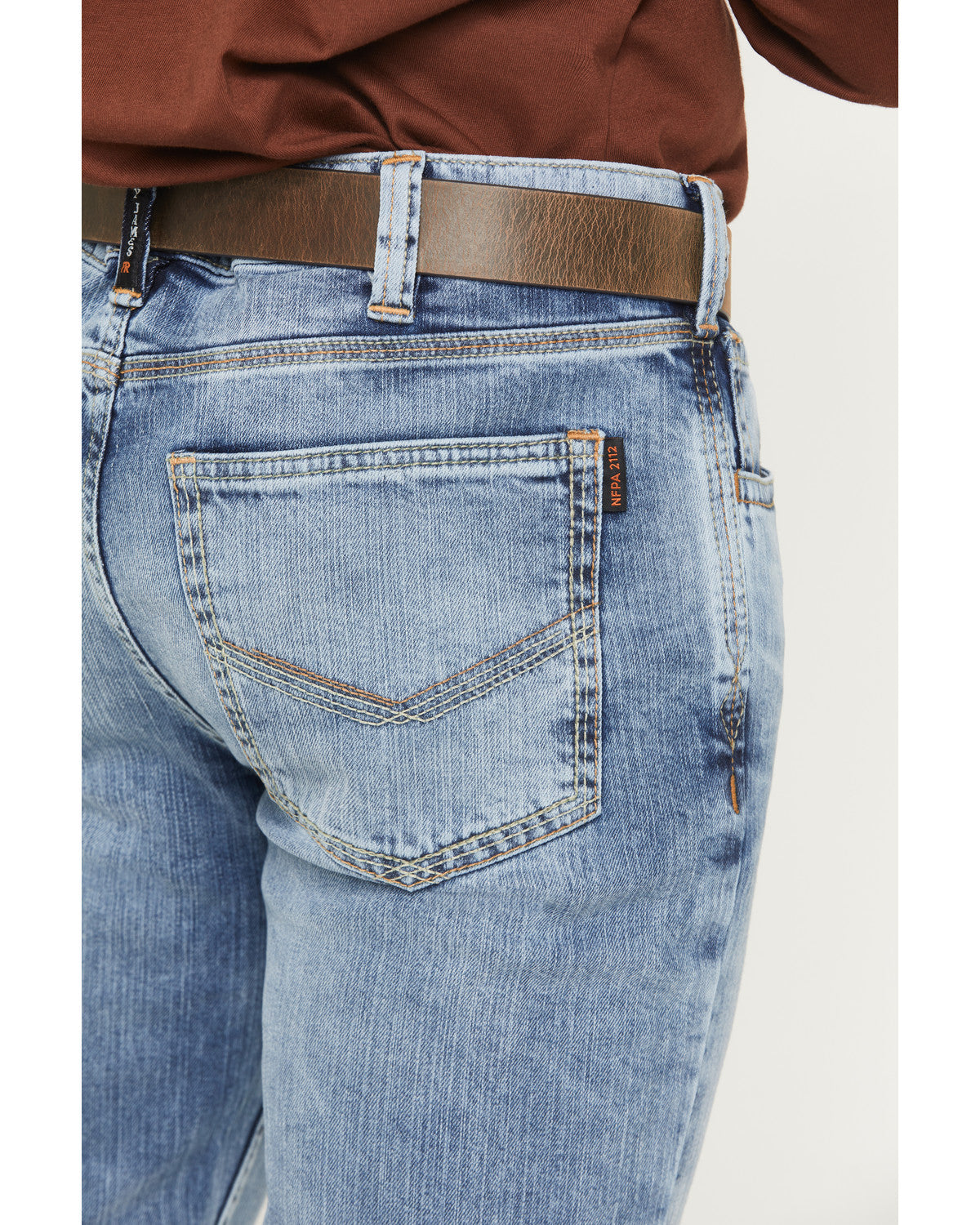 Men's FR Clover Leaf Wash Slim Straight Stretch Denim Jeans