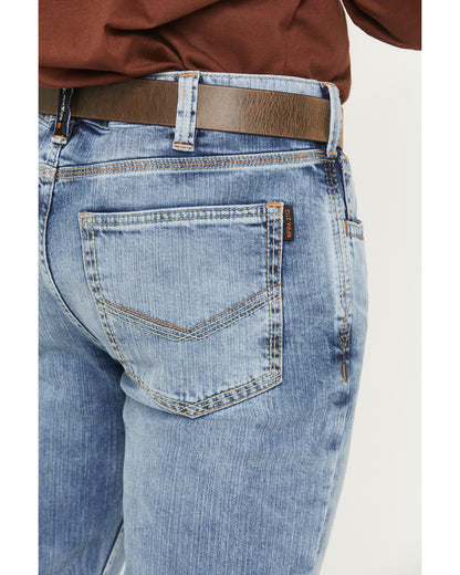Men's FR Clover Leaf Wash Slim Straight Stretch Denim Jeans