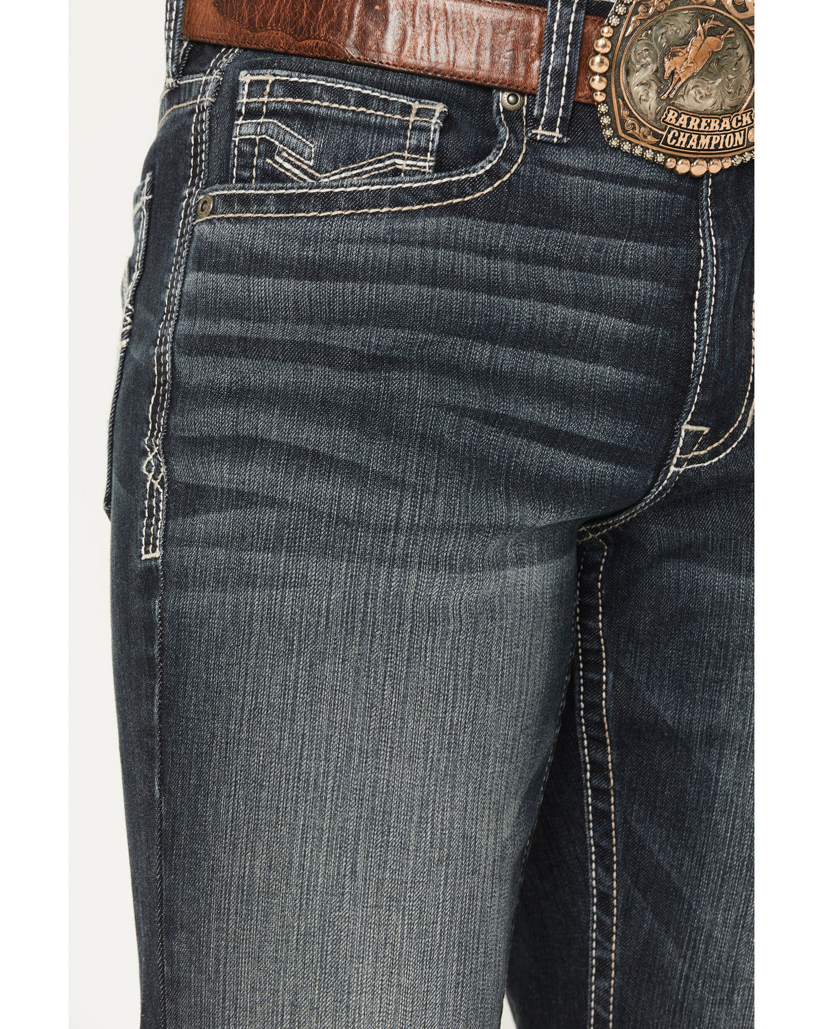 Men's Cayanne Wash Duke Relaxed Bootcut Stretch Denim Jeans