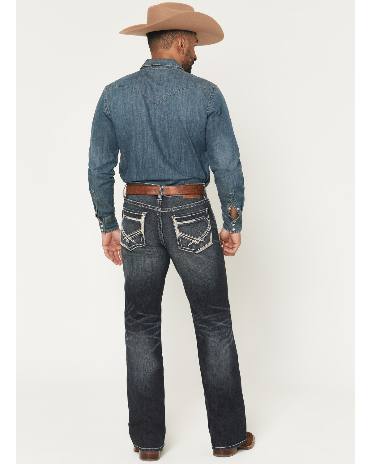 Men's Cayanne Wash Duke Relaxed Bootcut Stretch Denim Jeans