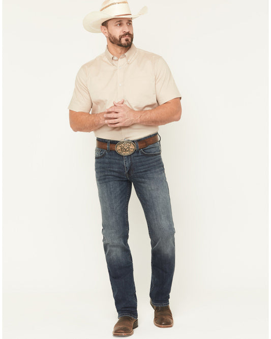 Men's Poncho Wash Jackson Slim Straight Stretch Denim Jeans
