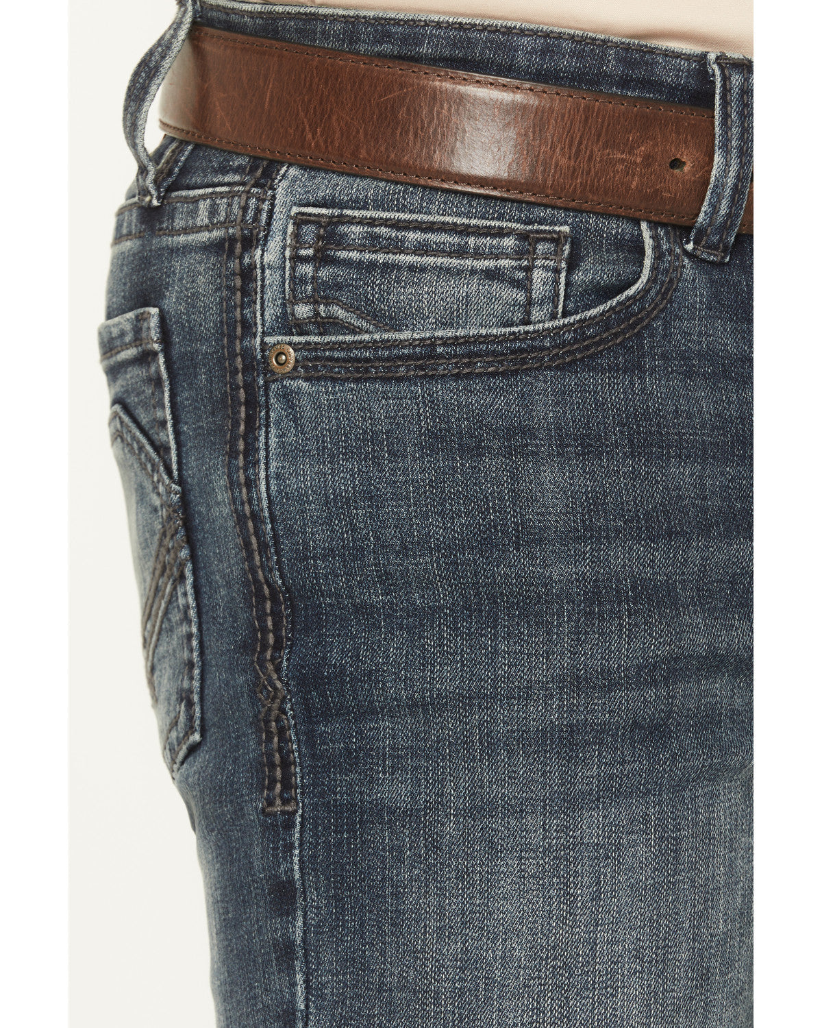 Men's Poncho Wash Jackson Slim Straight Stretch Denim Jeans
