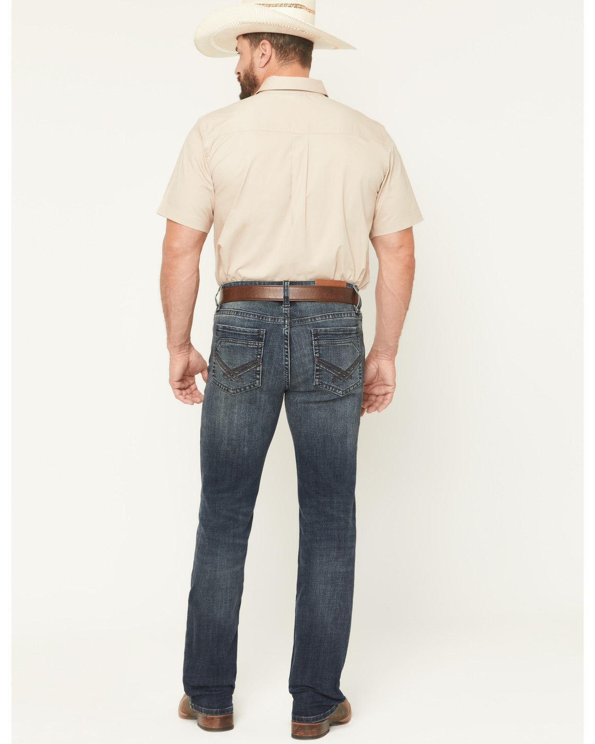 Men's Poncho Wash Jackson Slim Straight Stretch Denim Jeans