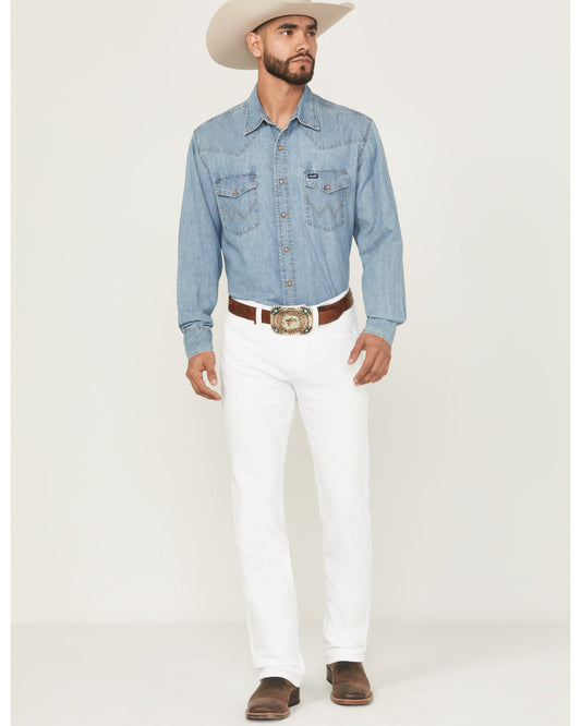 Men's Blanco Wash Jackson Slim Straight Stretch Denim Jeans