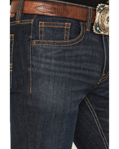 Men's Night Hawk Wash Duke Relaxed Bootcut Stretch Denim Je