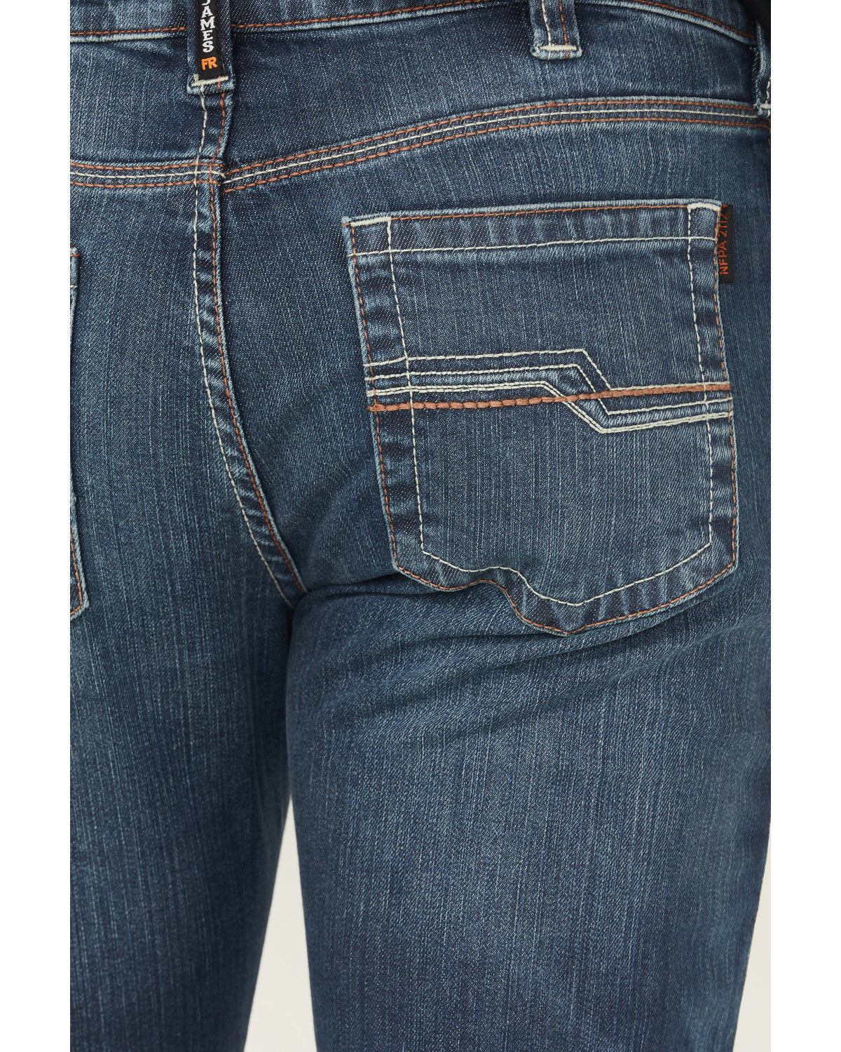 Men's FR Medium Wash Bozeman Slim Bootcut Stretch Denim Wor