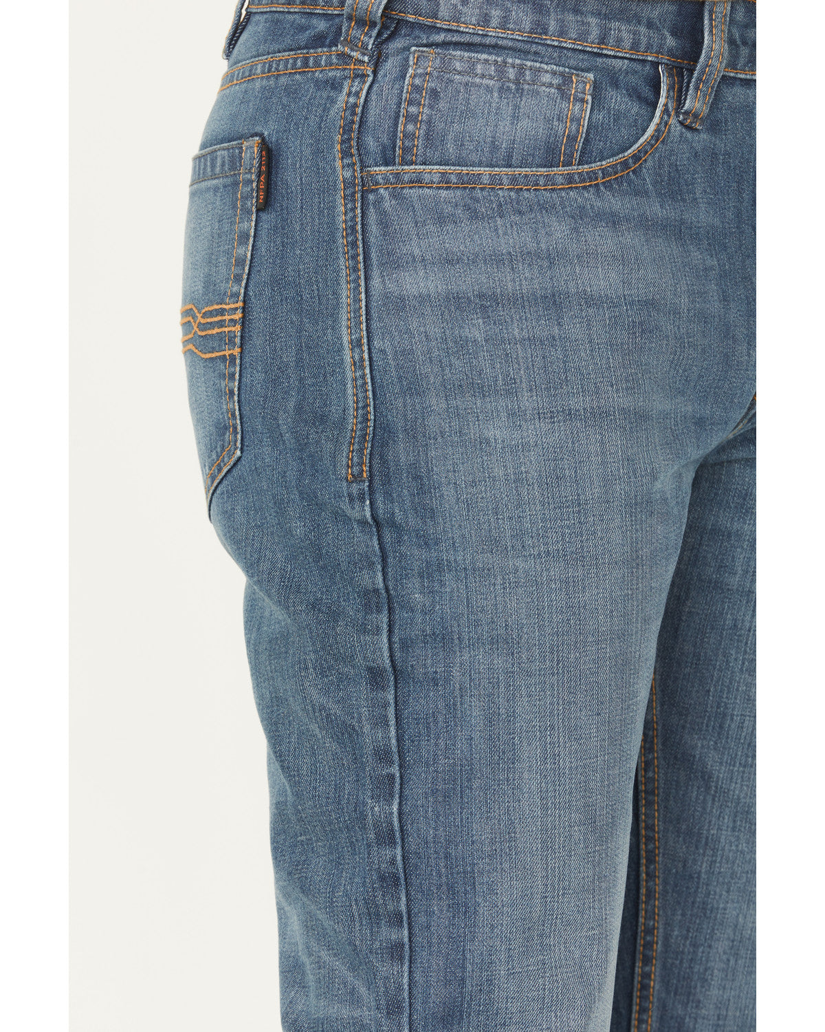 Men's FR Light Wash Equalizer Straight Denim Work Jeans