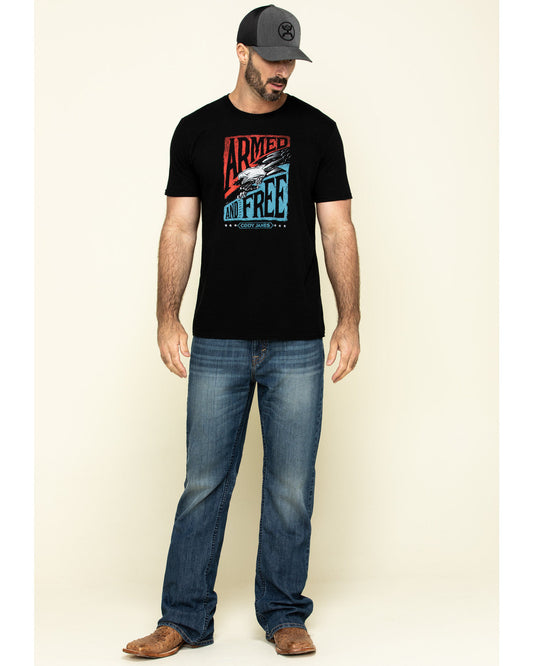 Men's Wolfstooth Wash Duke Relaxed Bootcut Stretch Denim Je