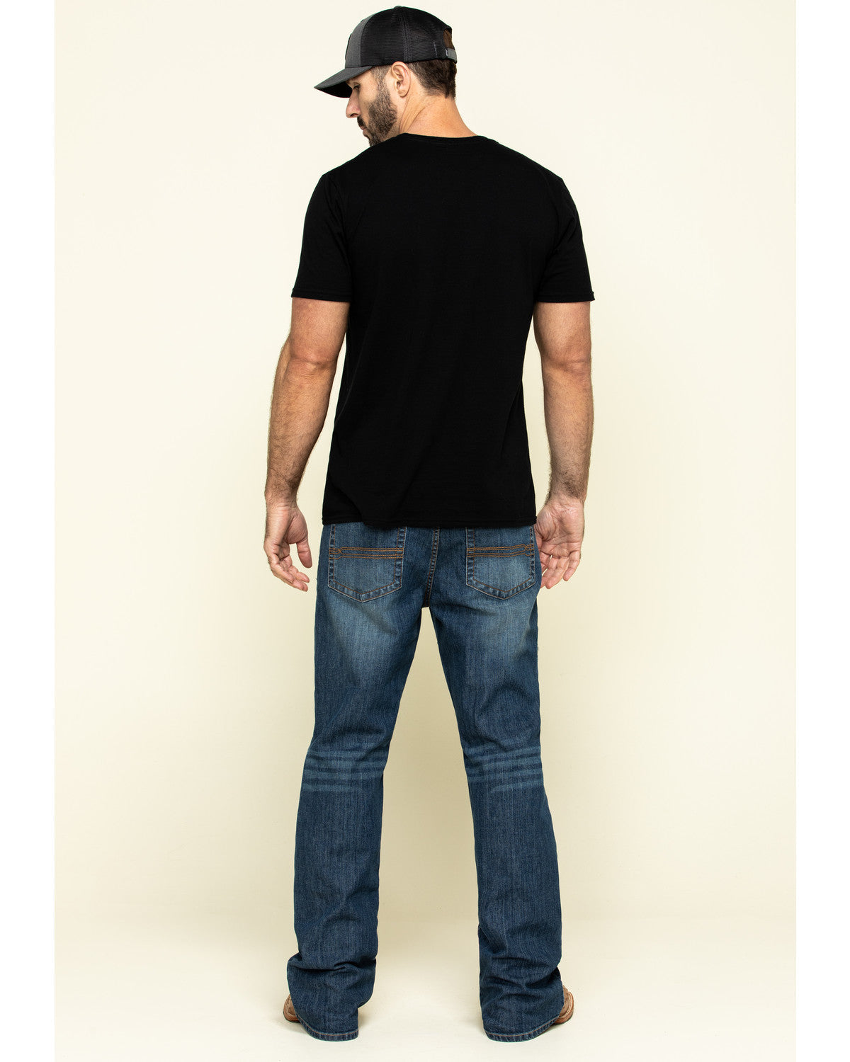 Men's Wolfstooth Wash Duke Relaxed Bootcut Stretch Denim Je