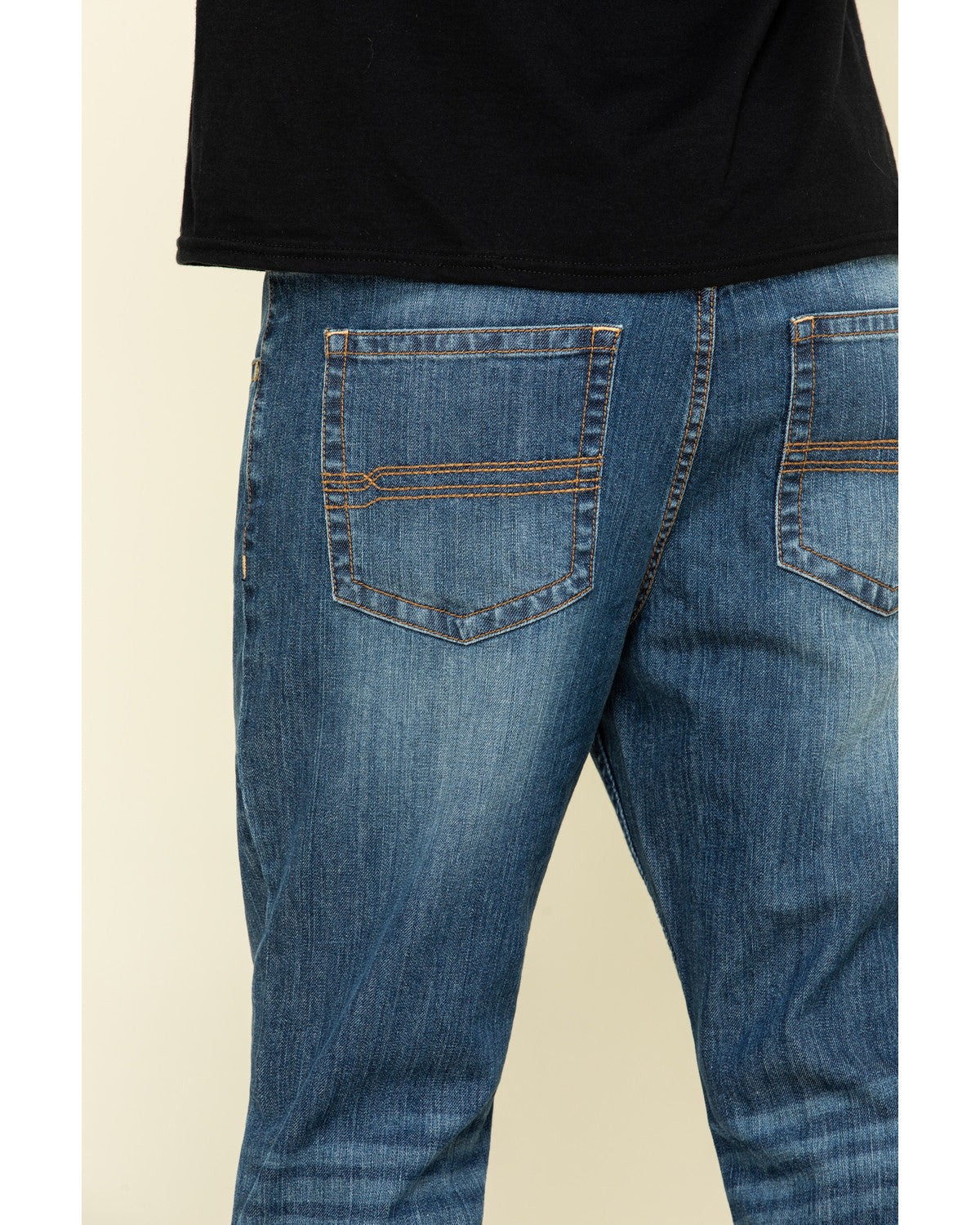 Men's Wolfstooth Wash Duke Relaxed Bootcut Stretch Denim Je