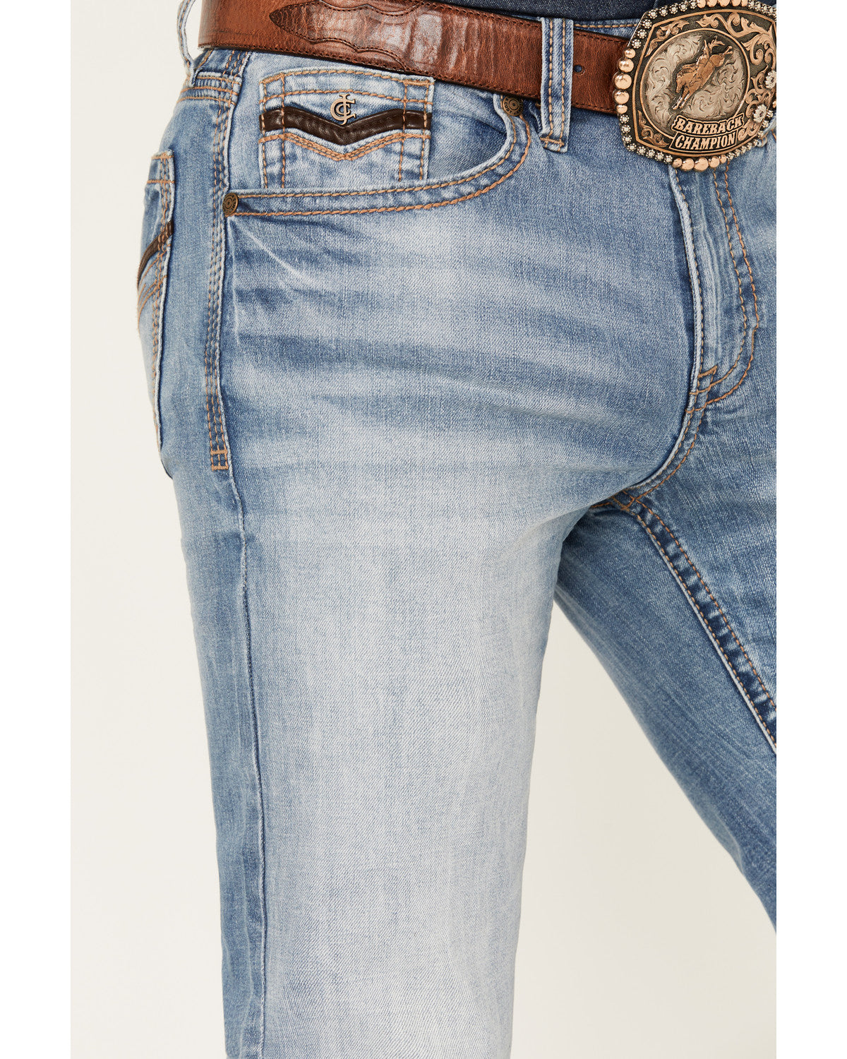 Men's Fire Water Wash Jackson Slim Straight Stretch Denim J