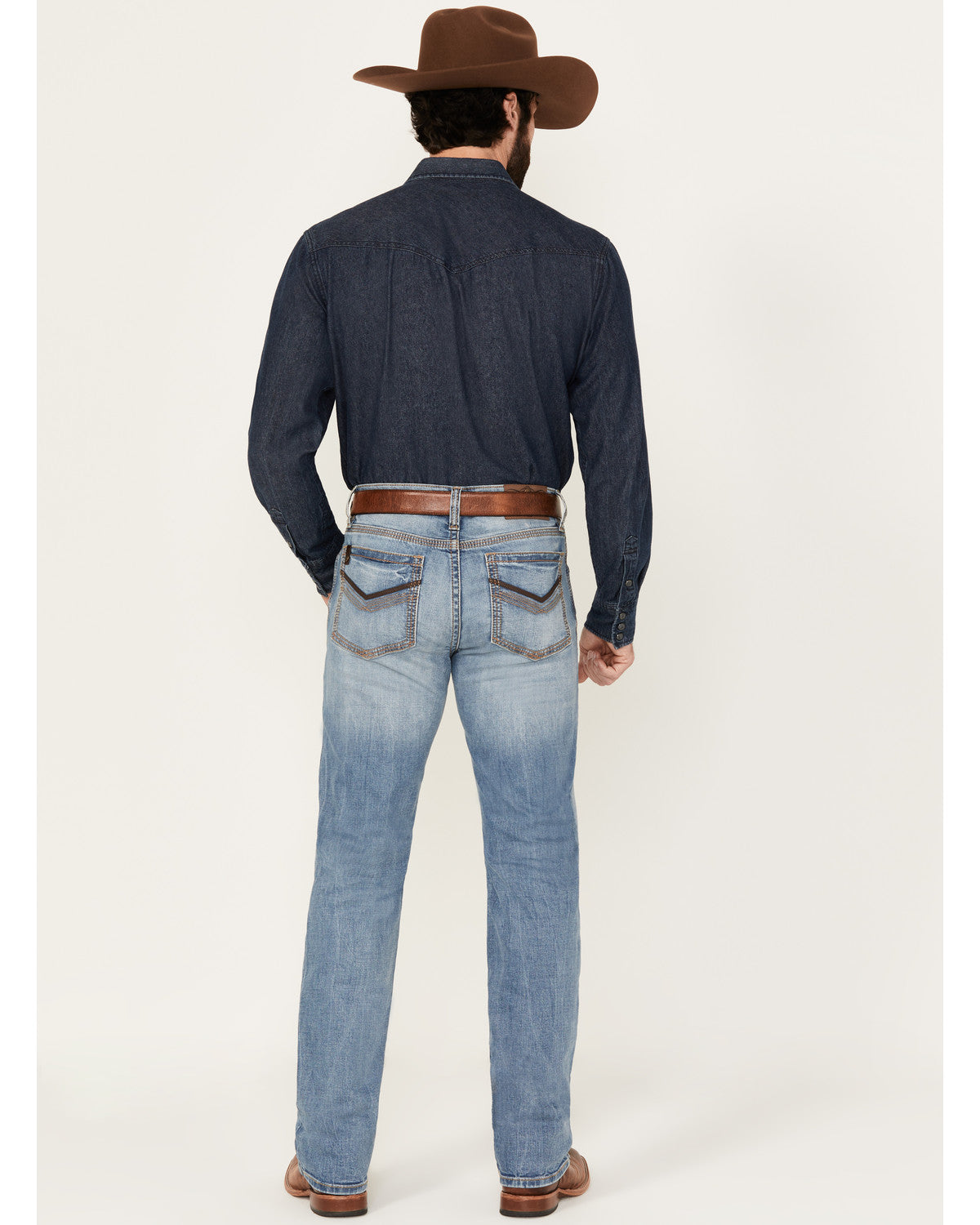Men's Fire Water Wash Jackson Slim Straight Stretch Denim J