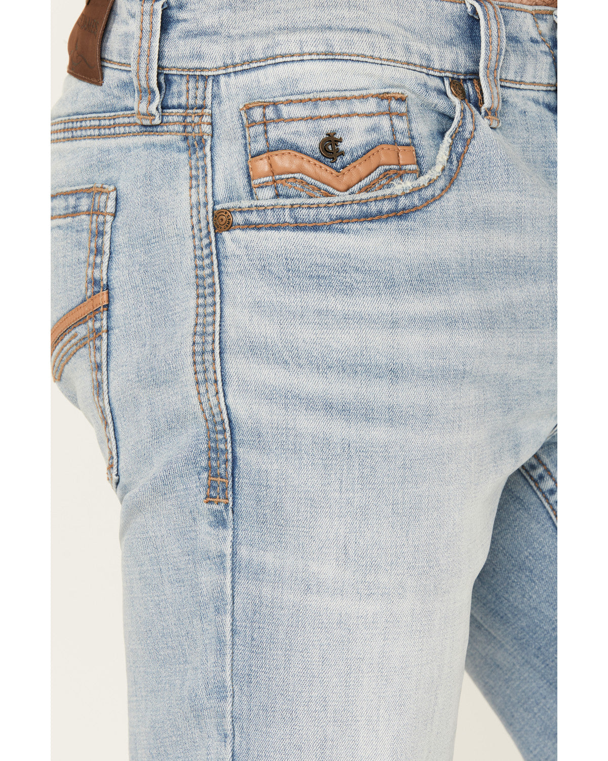 Men's Cowboy Wash Duke Relaxed Bootcut Stretch Denim Jeans