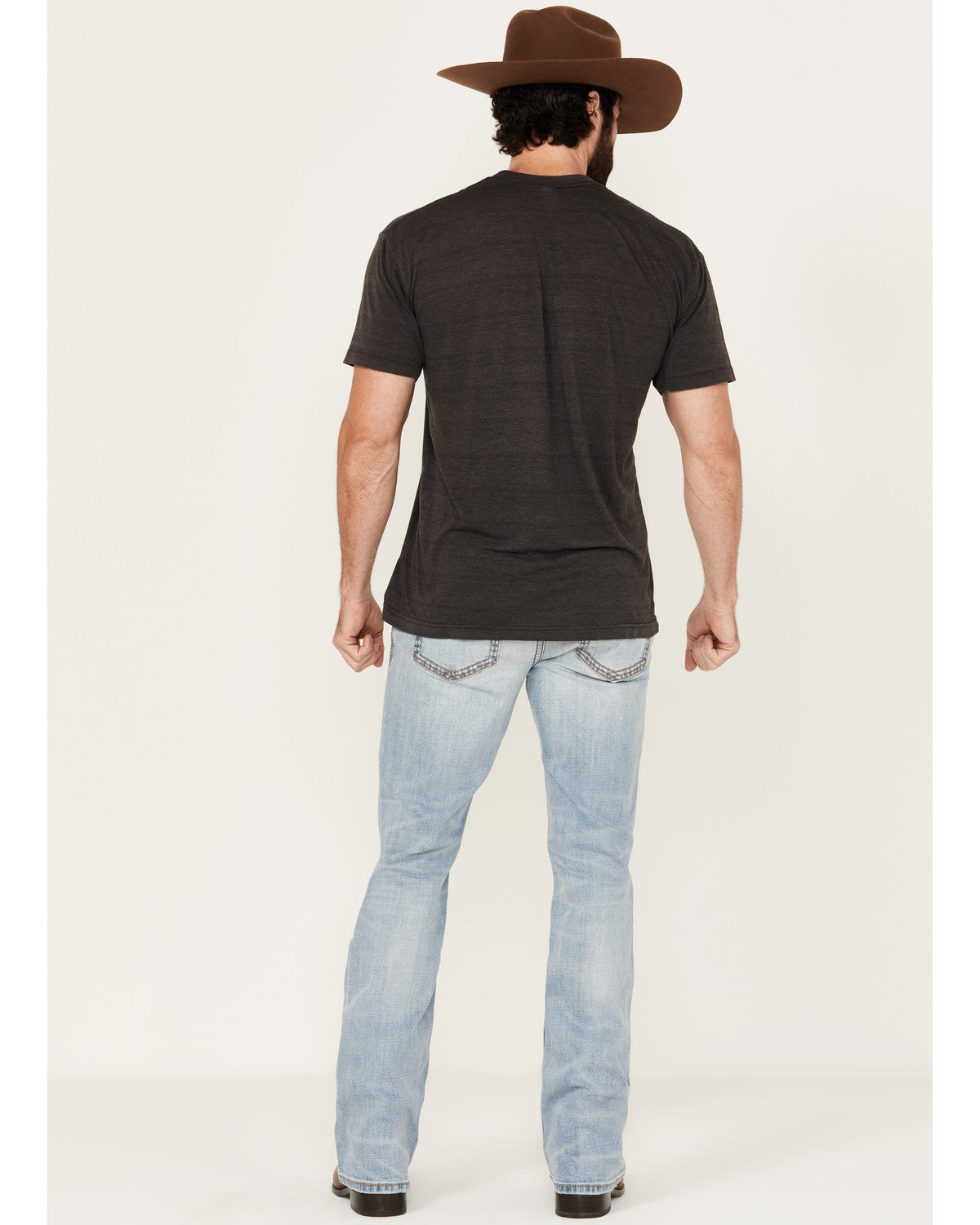 Men's Cowboy Wash Duke Relaxed Bootcut Stretch Denim Jeans
