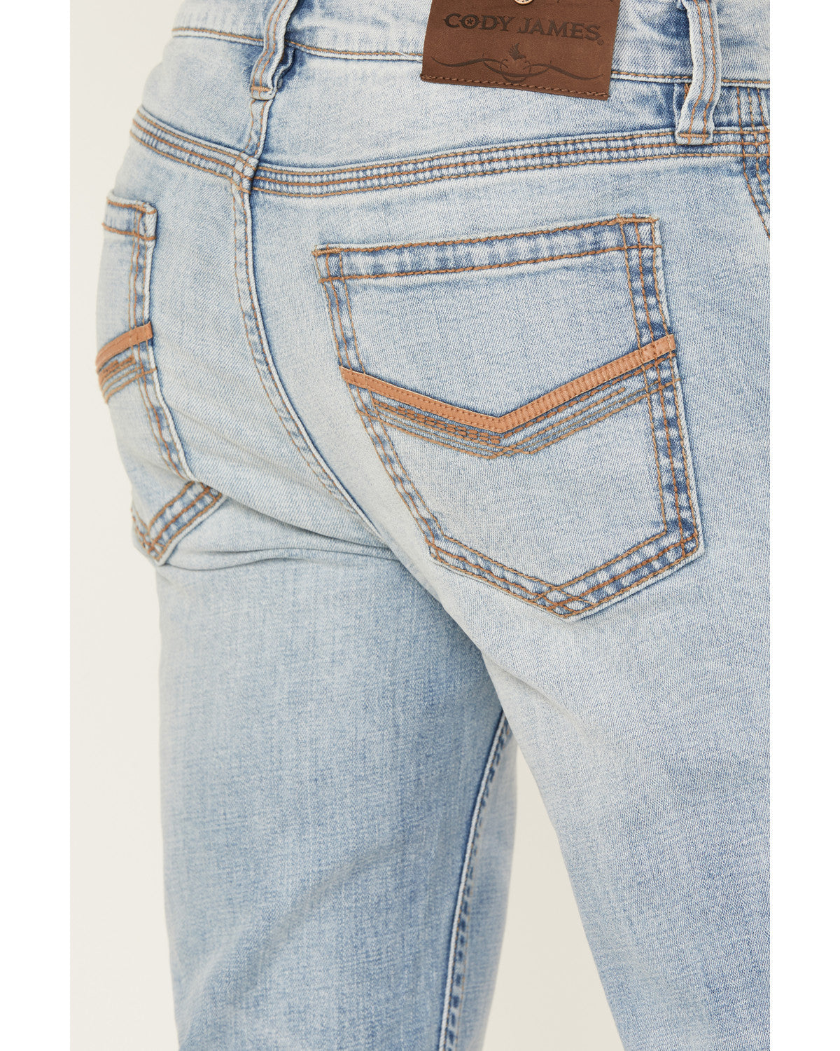 Men's Cowboy Wash Duke Relaxed Bootcut Stretch Denim Jeans