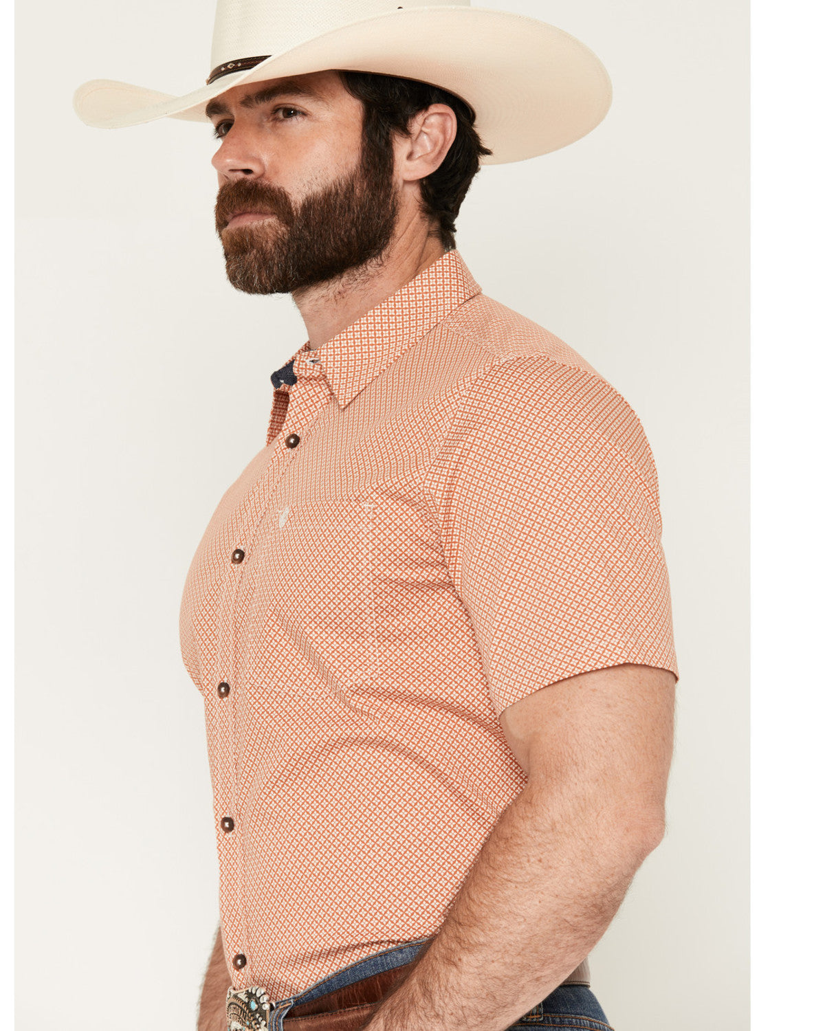 Men's Grill And Greet Medallion Print Short Sleeve Stretch