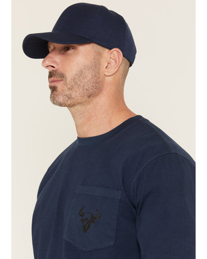 Men's FR Pocket Bull Solid Snap Long Sleeve Work Shirt