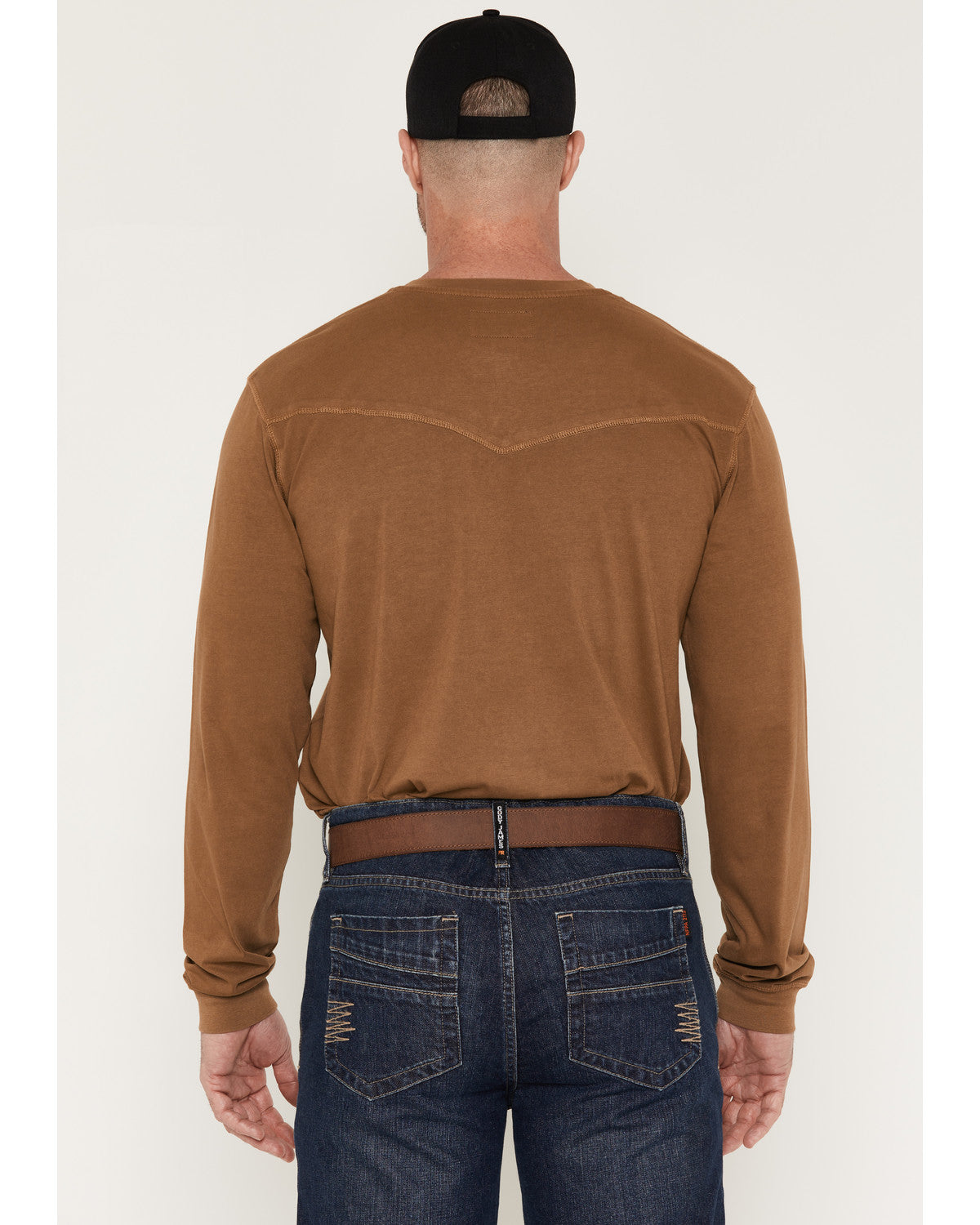 Men's FR Roughneck Solid Long Sleeve Snap Henley Work Shirt