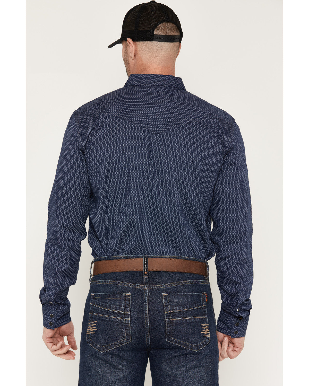 Men's FR Medora Print Long Sleeve Snap Stretch Western Work