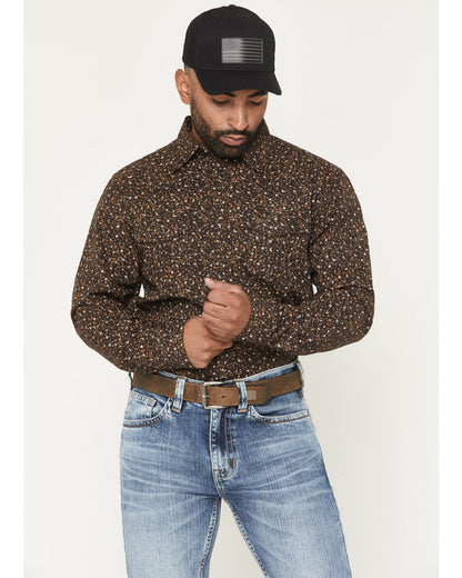 Men's FR Milkweed Printed Long Sleeve Stretch Work Shirt