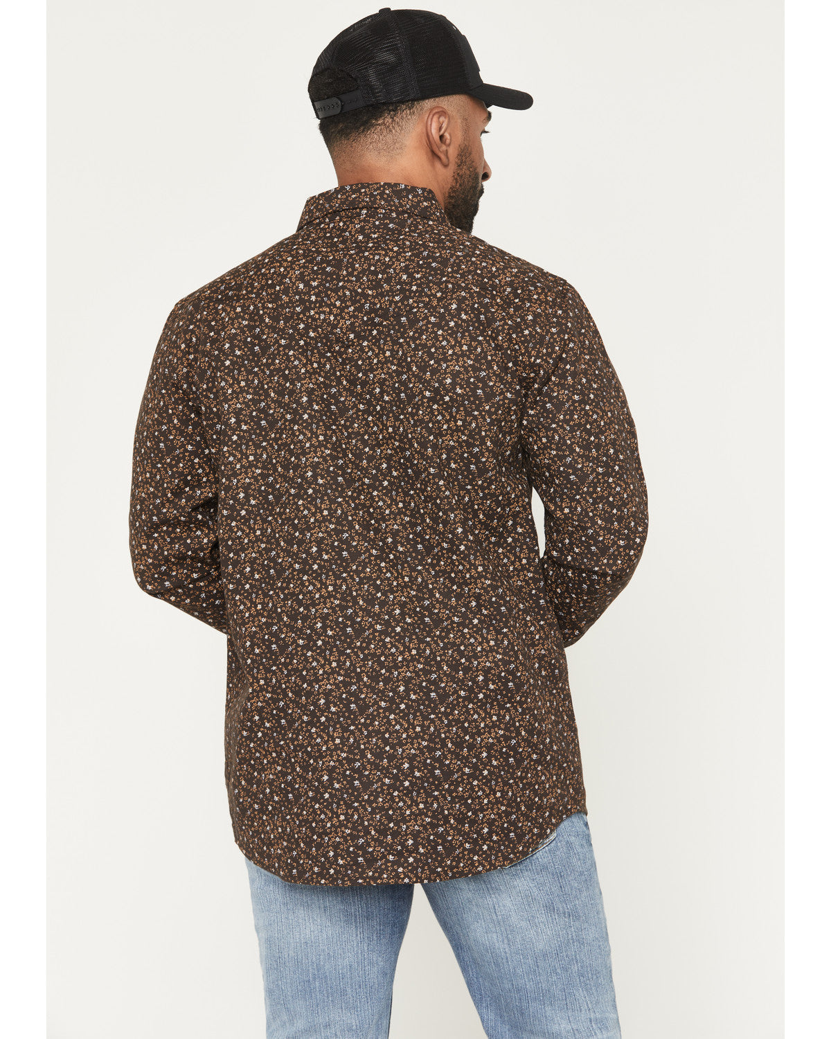 Men's FR Milkweed Printed Long Sleeve Stretch Work Shirt