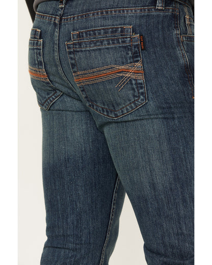 Men's FR Bozeman Medium Wash Slim Bootcut Work Jeans