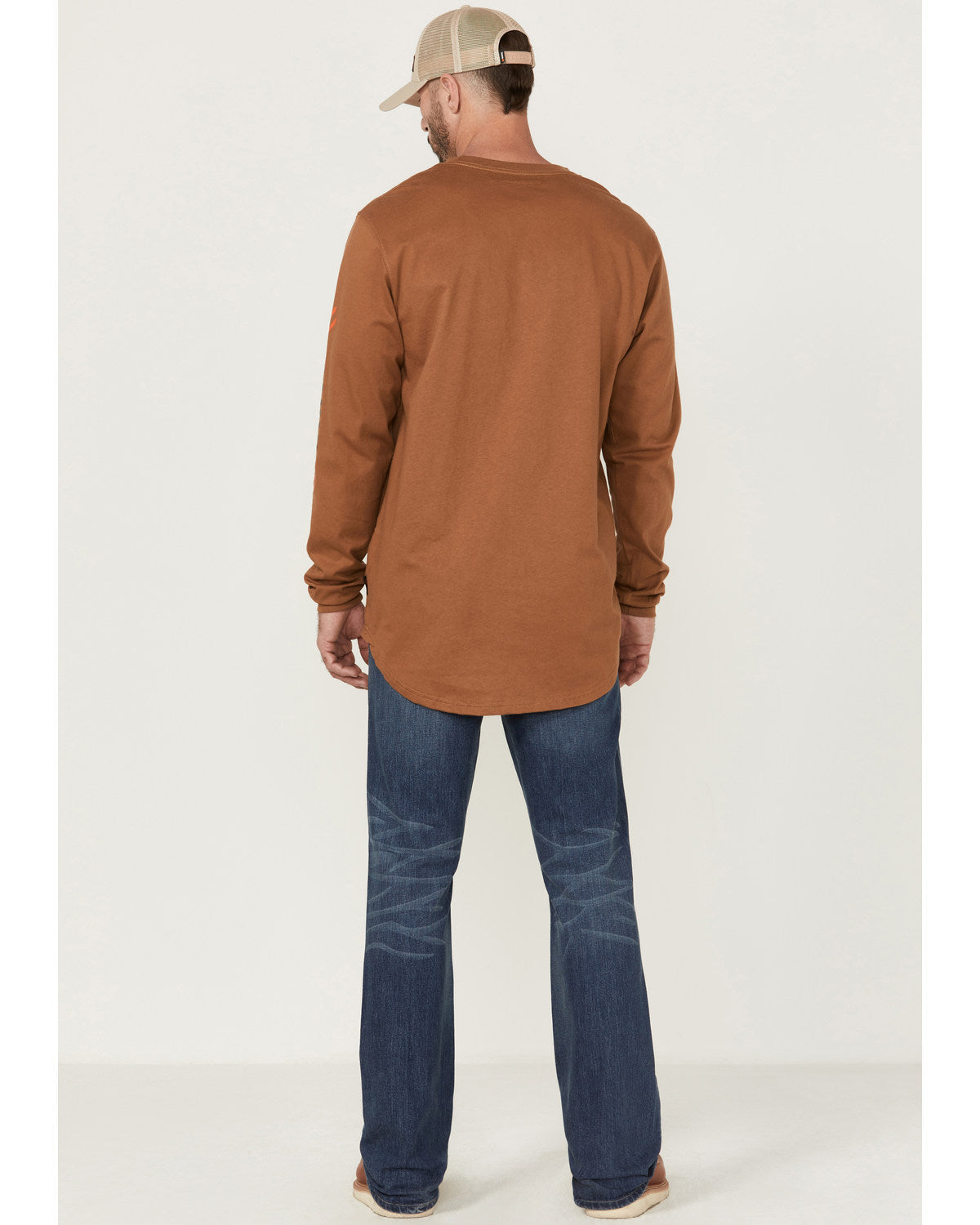 Men's FR Medium Wash Rigid Slim Bootcut Work Jeans