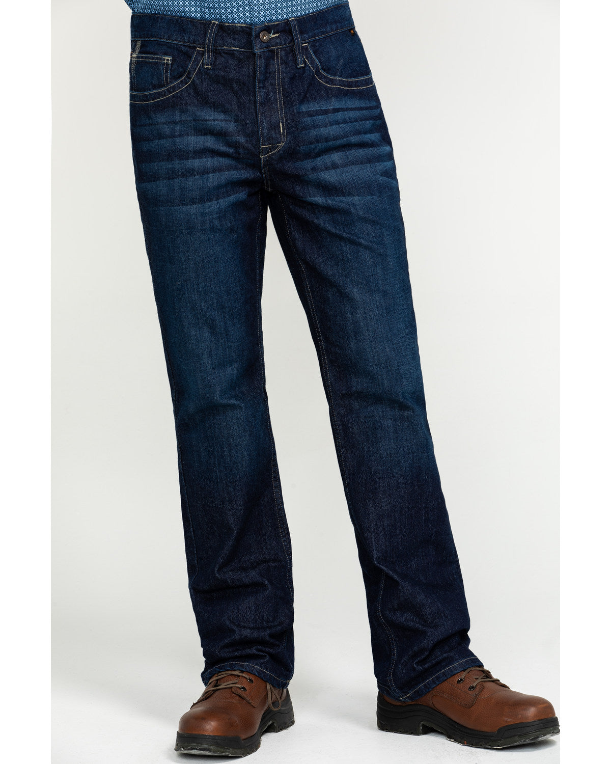 Men's FR Milliken Dark Slim Bootcut Work Jeans