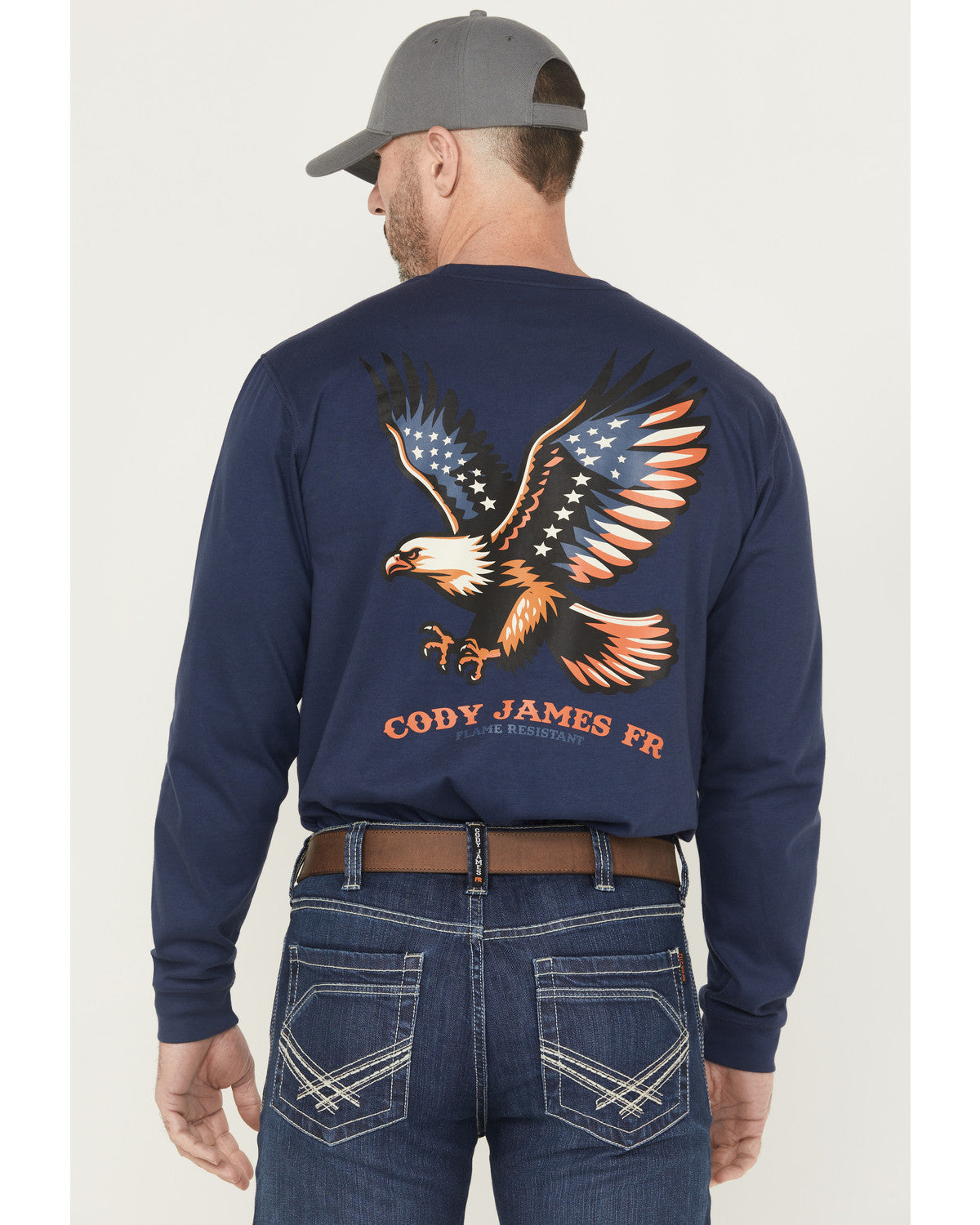 Men's FR Eagle Long Sleeve Graphic Work Shirt