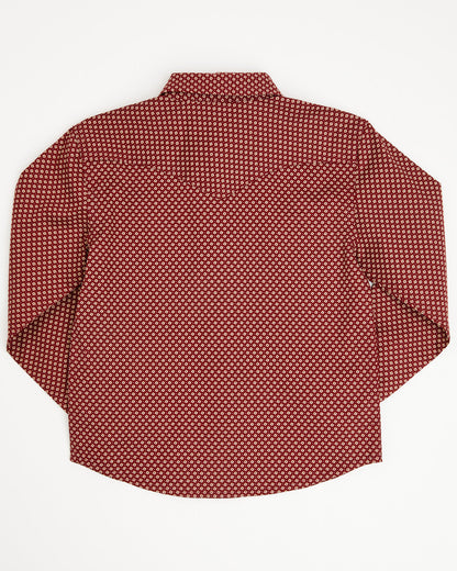 Toddler Boys' NFR Geo Print Long Sleeve Snap Stretch Wester