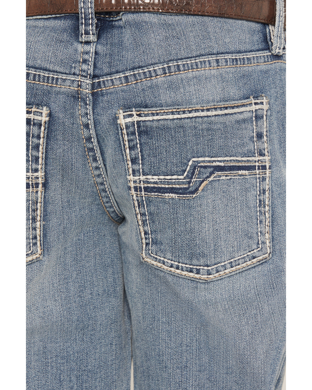 Boys' Kansas Light Wash Slim Bootcut Stretch Denim Jeans