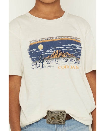 Boys' Moonlit Scenic Print Short Sleeve Graphic T-Shirt