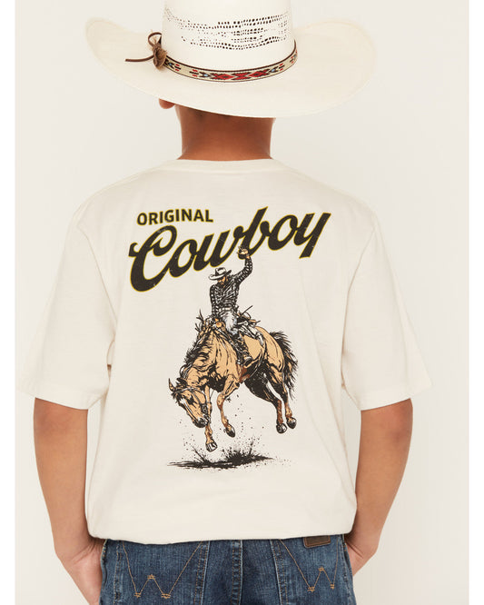 Boy's Original Cowboy Logo Short Sleeve Graphic T-Shirt