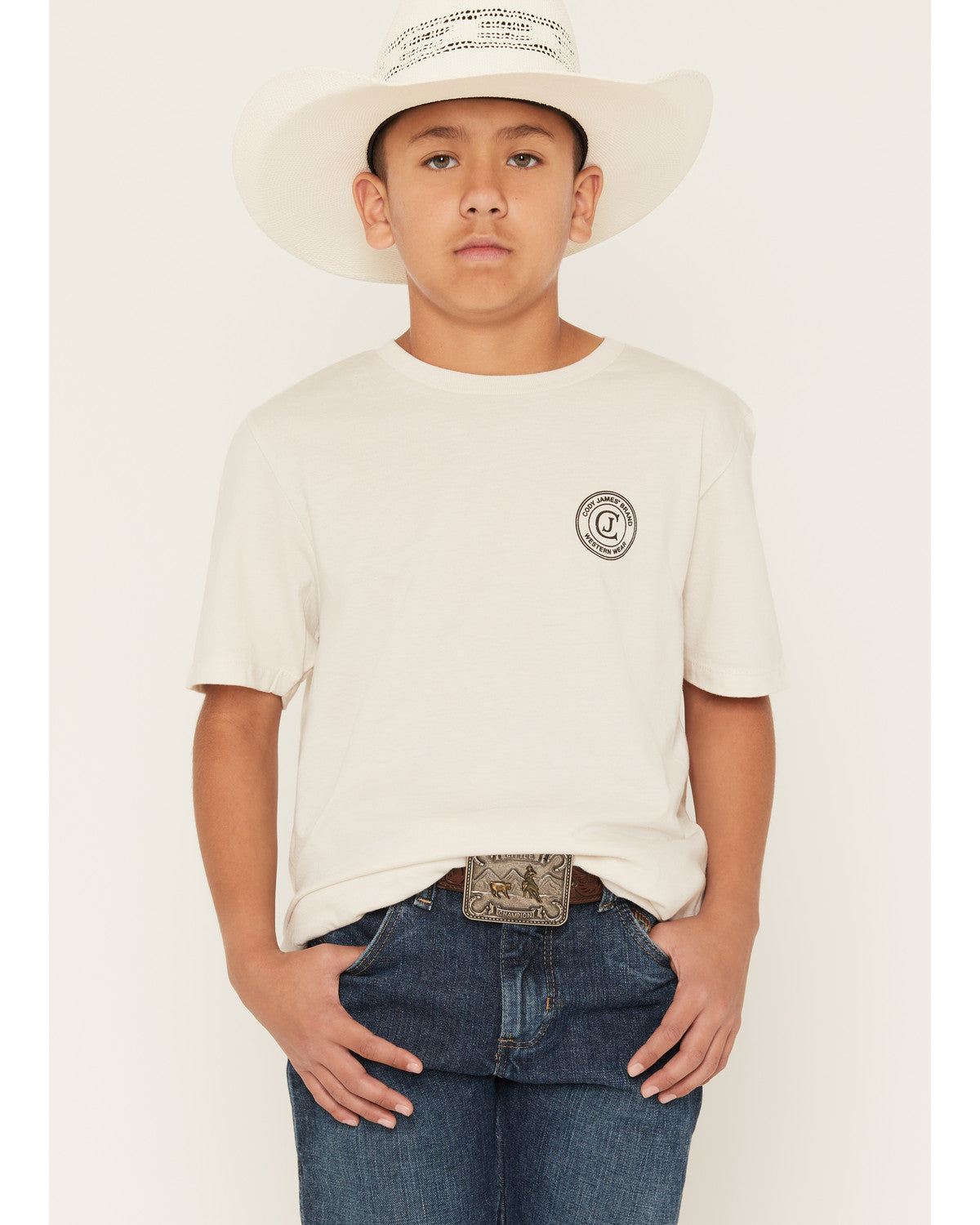 Boy's Original Cowboy Logo Short Sleeve Graphic T-Shirt