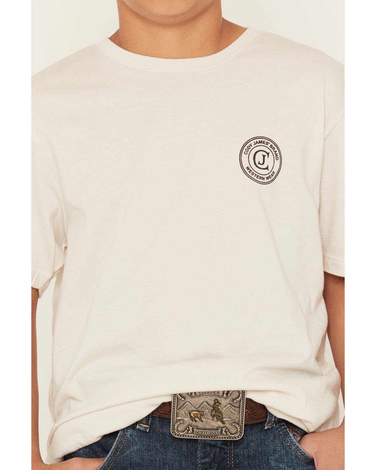 Boy's Original Cowboy Logo Short Sleeve Graphic T-Shirt
