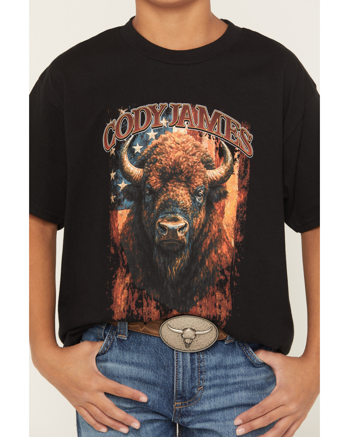 Boys' Americana Bull Short Sleeve Graphic T-Shirt