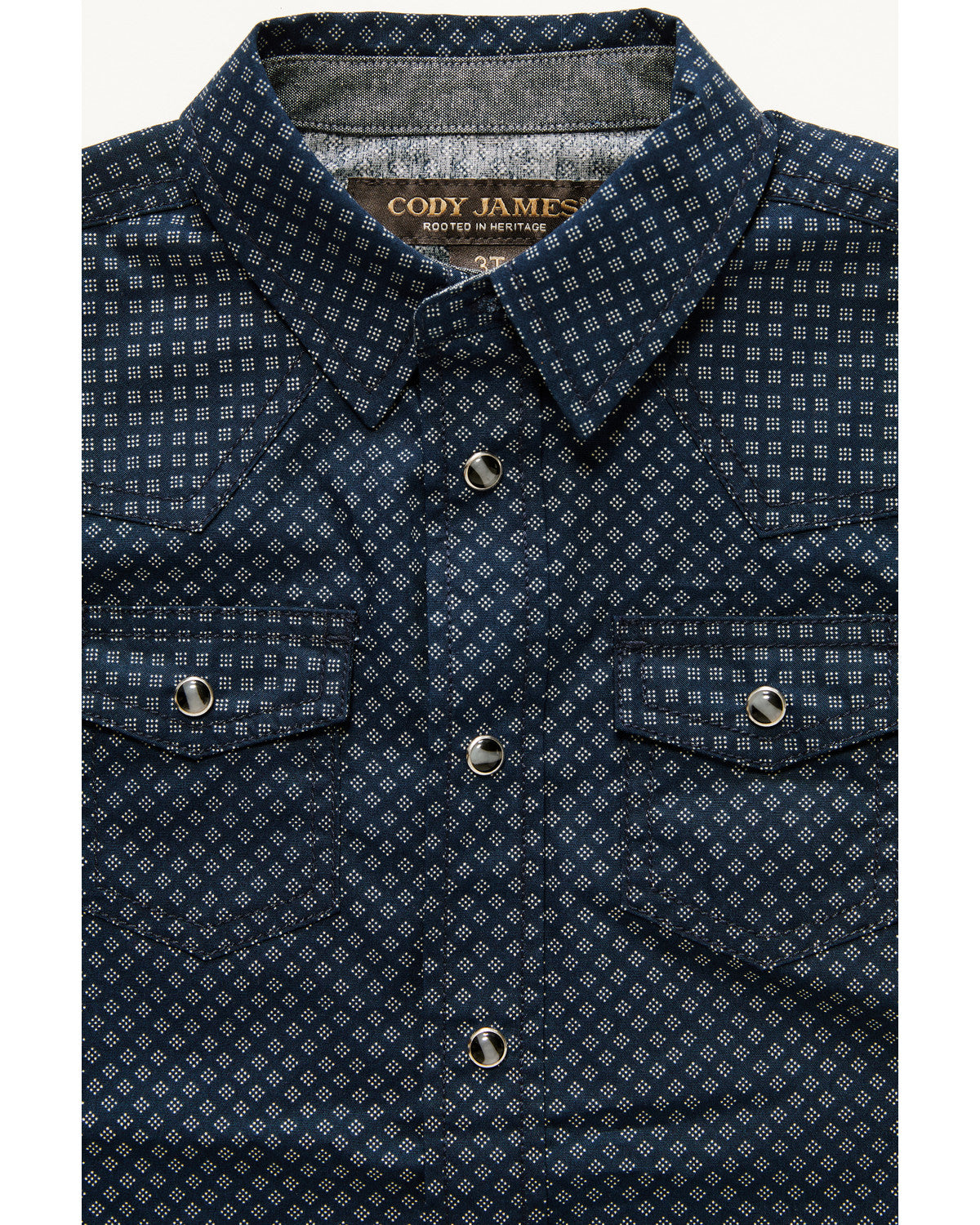 Toddler Boys' Tripp Geo Print Short Sleeve Snap Western Shi