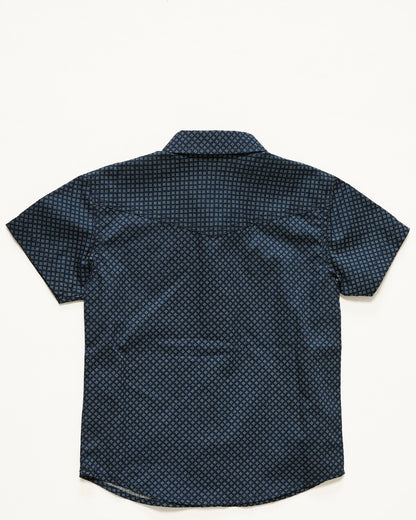 Toddler Boys' Tripp Geo Print Short Sleeve Snap Western Shi