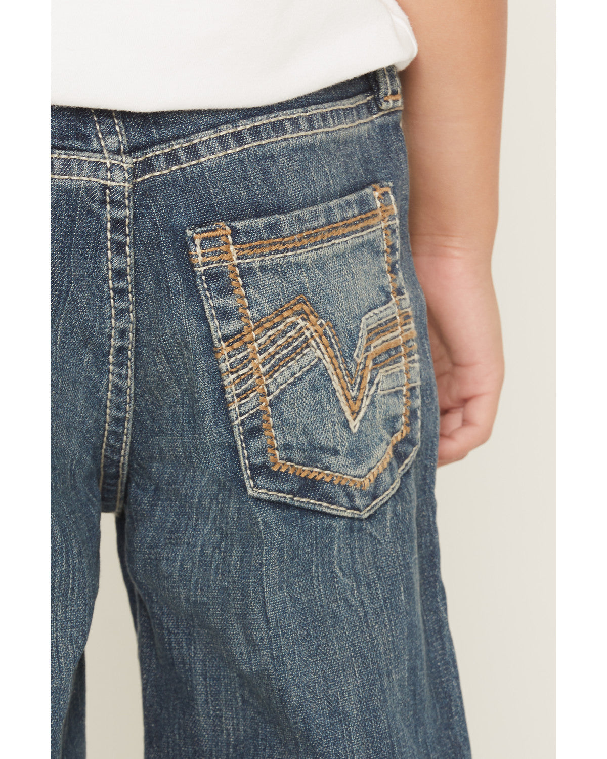 Little Boys' Texas Dark Wash Relaxed Bootcut Stretch Denim