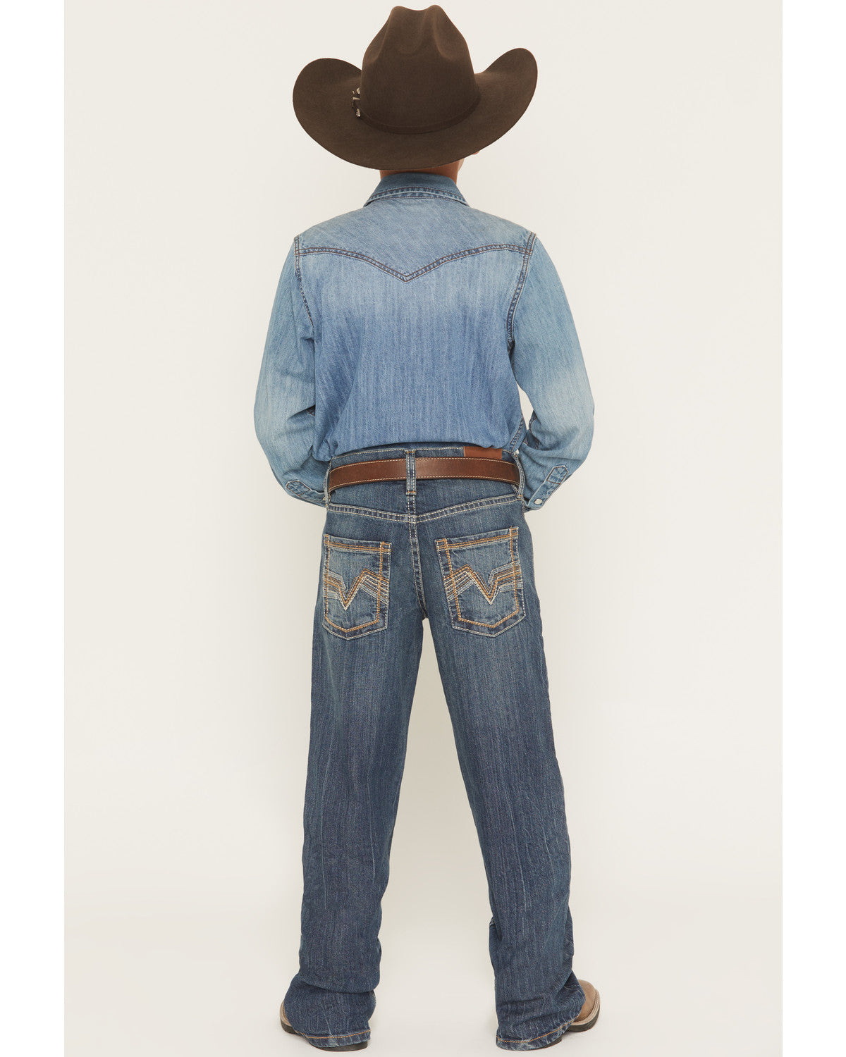 Boys' Texas Dark Wash Relaxed Bootcut Stretch Denim Jeans