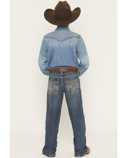 Boys' Texas Dark Wash Relaxed Bootcut Stretch Denim Jeans