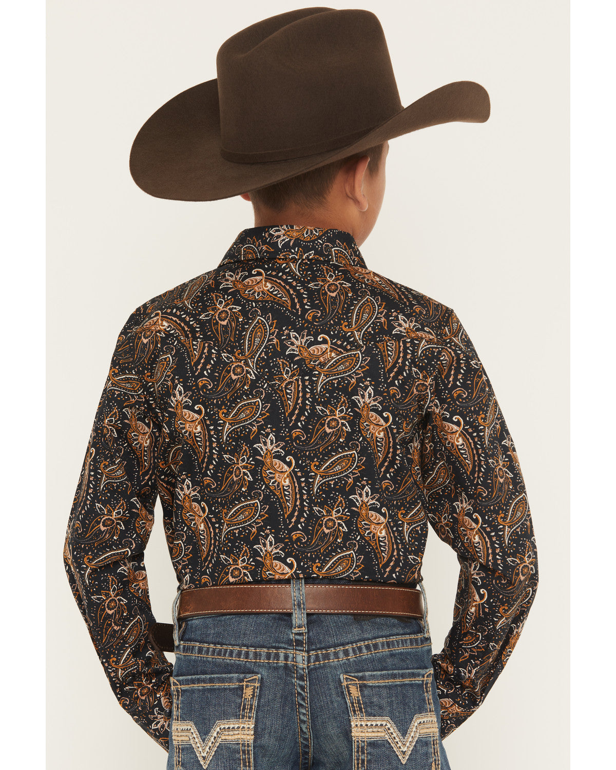 Men's Canyon Rider Paisley Print Long Sleeve Snap Western S
