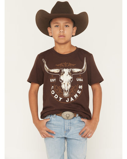 Boys' USA Steerhead Short Sleeve Graphic T-Shirt