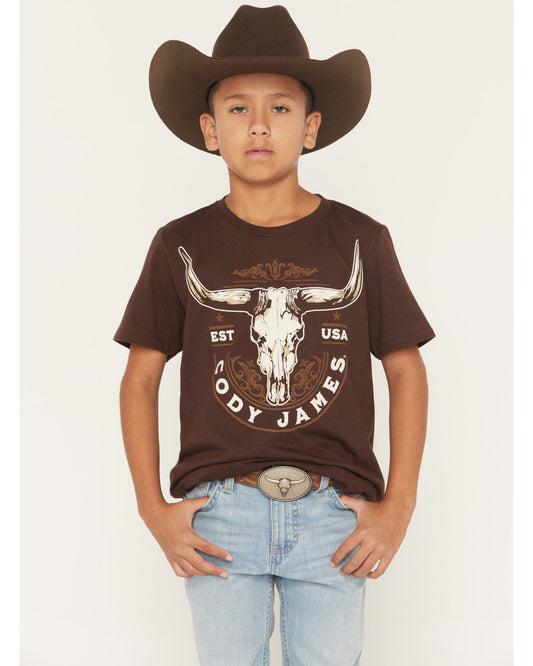Boys' USA Steerhead Short Sleeve Graphic T-Shirt