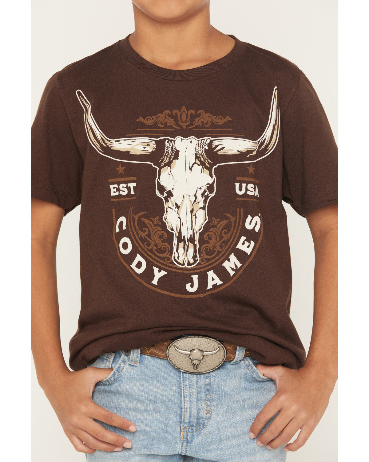 Boys' USA Steerhead Short Sleeve Graphic T-Shirt