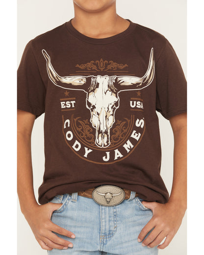 Boys' USA Steerhead Short Sleeve Graphic T-Shirt