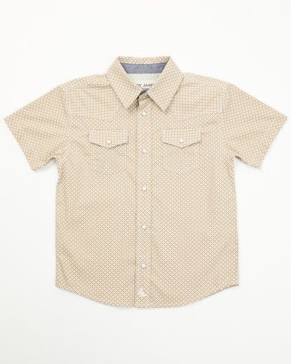 Toddler Boys' Grill and Greet Medallion Print Short Sleeve
