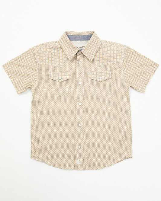 Toddler Boys' Grill and Greet Medallion Print Short Sleeve