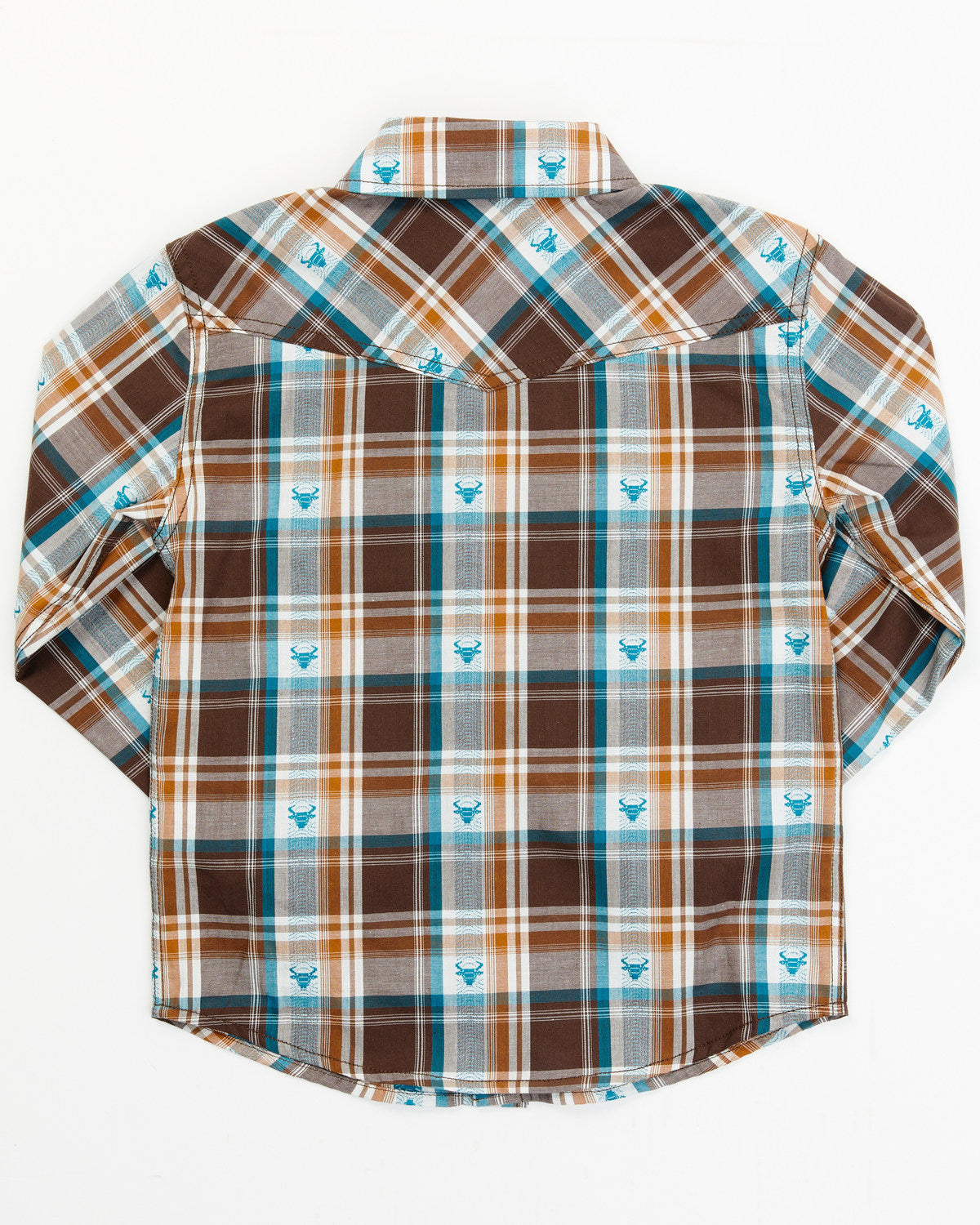 Toddler Boys' Bull Dobby Long Sleeve Snap Shirt