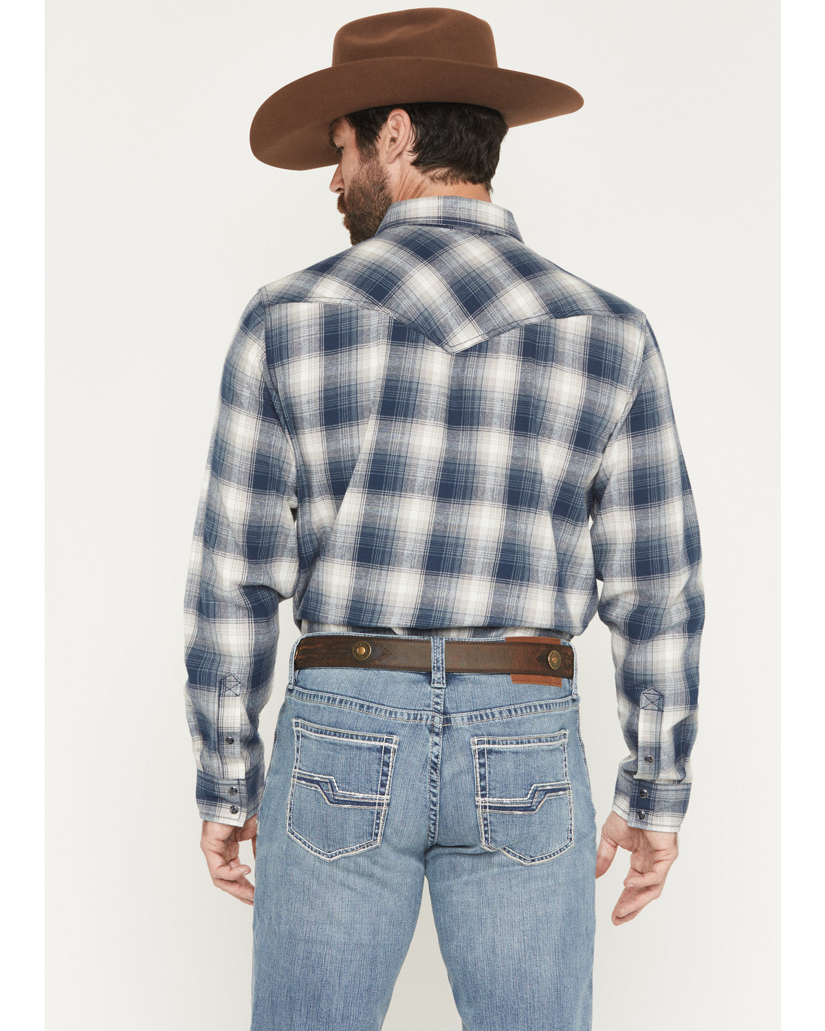 Men's Rio Bravo Plaid Print Long Sleeve Flannel Shirt